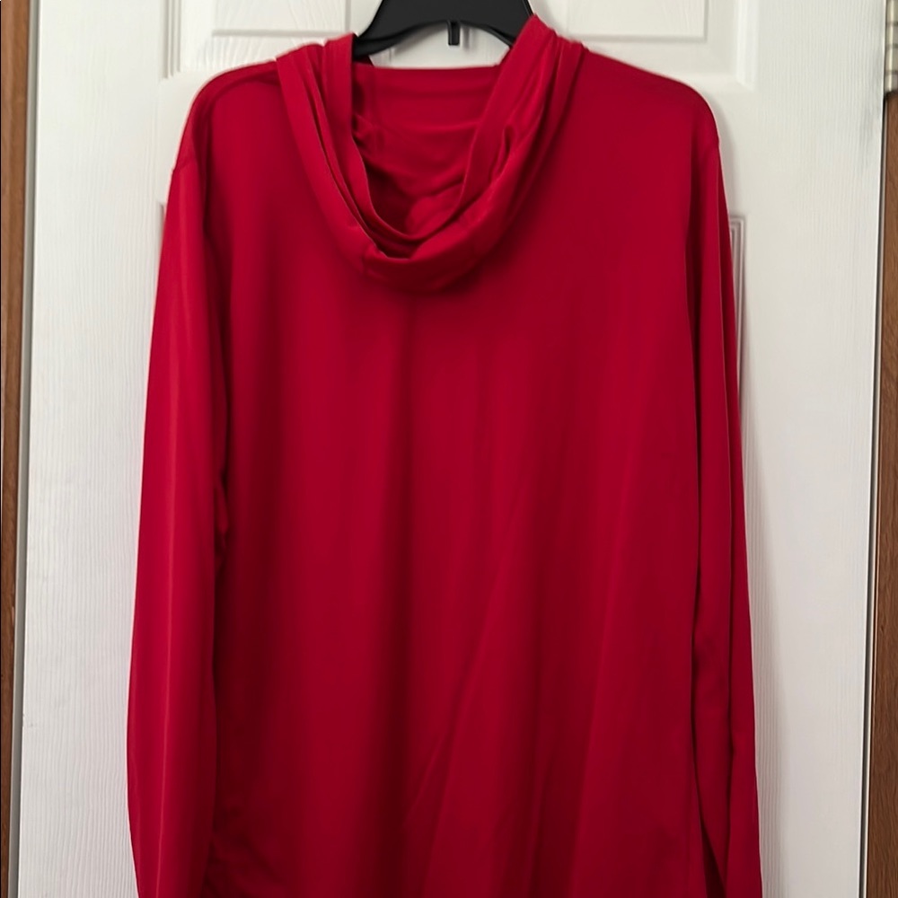 Nike Red Sweatshirt Hoodie Classic Design - Picture 3 of 3